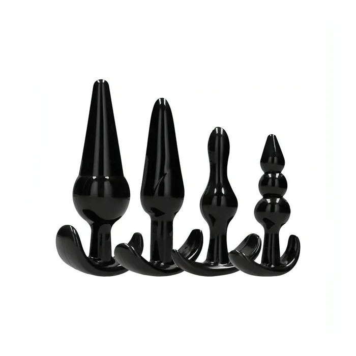 Anal | Addicted Toys Kit di 4 plug anali - Nero