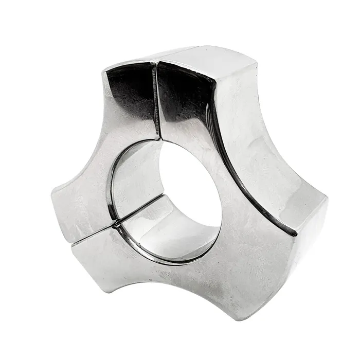 Black Label Anal Black Label Triad Magnetische Ball Stretcher 30 x 35 mm RVS Zilver