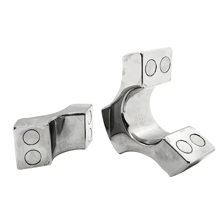 Black Label Anal | Black Label - Triad - Magnetische Ball Stretcher - 30 x 35 mm - RVS - Zilver