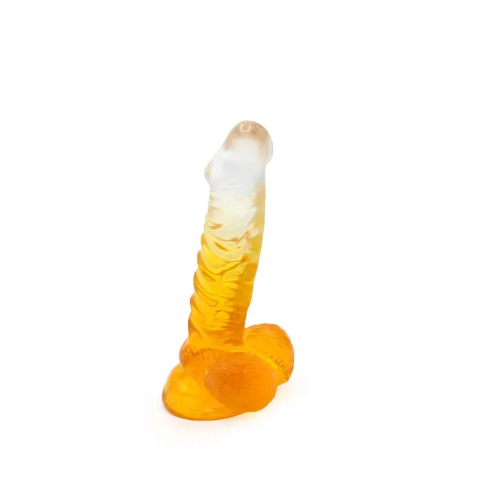 Dildos | Kiotos Cox Color - Gekleurde Dildo 02 - 18,5 x 4 cm - Transparant/Geel - Kiotos COX