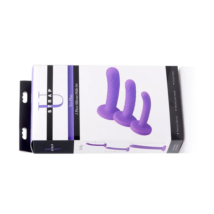 Female Sex Toys TriPlay 3 Piece Silicone Dildo Set XR Brand