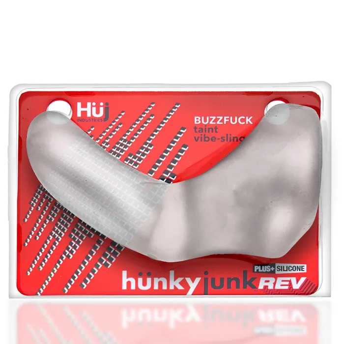 Hünkyjunk - Buzzfuck - Vibrerende Cocksling - Transparant Ice | Hünkyjunk Vibrators