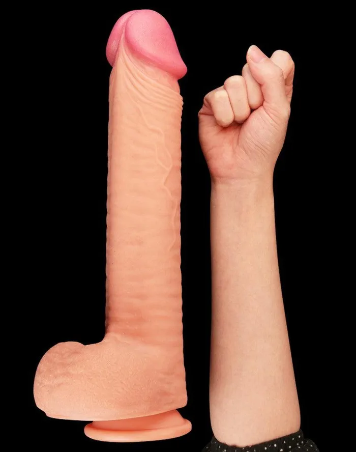 Lovetoy - Realistische XXL Dildo 30.5 cm - Lichte Huidskleur | Lovetoy Dildos
