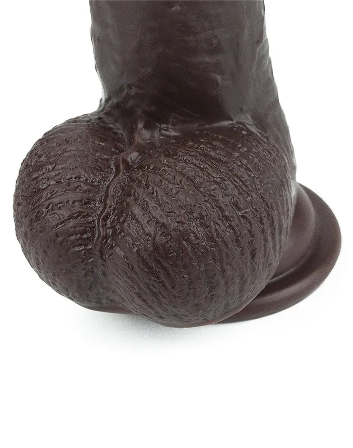 Lovetoy - Realistische XXL Dildo Met Zuignap 23 x 4 cm - Bruin | Lovetoy Dildos