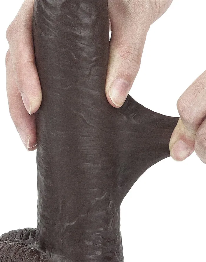 Lovetoy - Realistische XXL Dildo Met Zuignap 23 x 4 cm - Bruin | Lovetoy Dildos