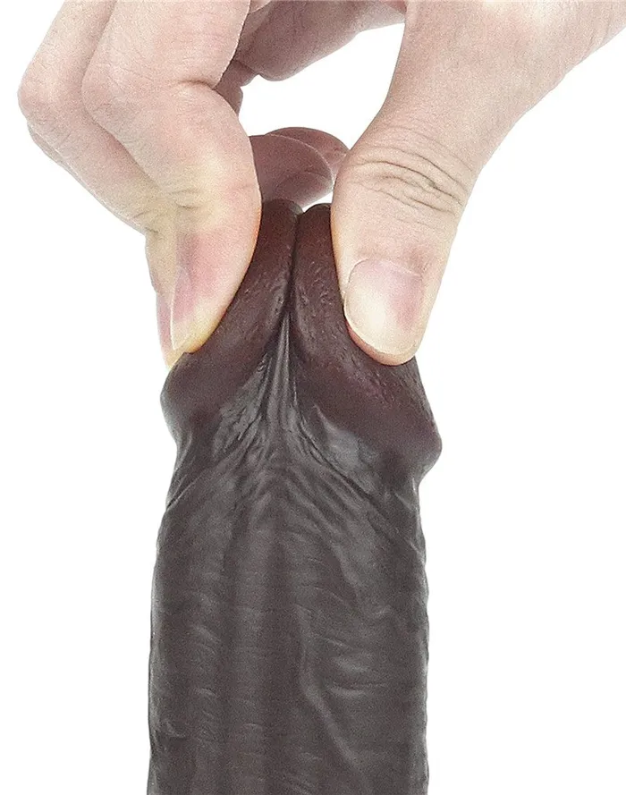 Lovetoy - Realistische XXL Dildo Met Zuignap 23 x 4 cm - Bruin | Lovetoy Dildos