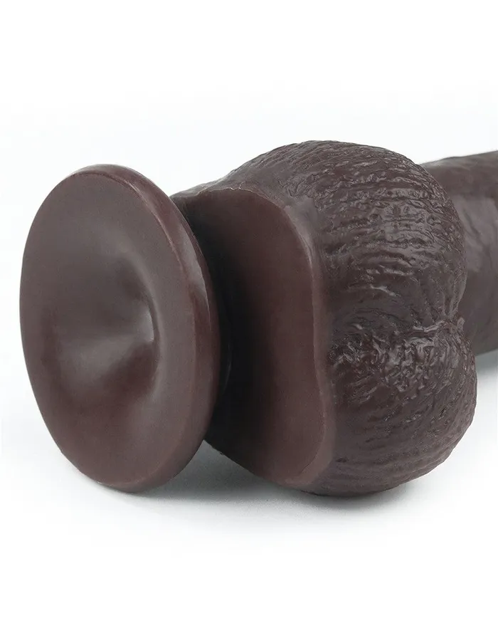 Lovetoy - Realistische XXL Dildo Met Zuignap 23 x 4 cm - Bruin | Lovetoy Dildos
