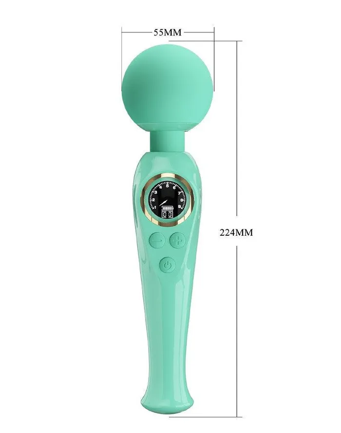 Pretty Love - Skyler - Wand Vibrator - Met LCD Display - Turquoise | Pretty Love Vibrators