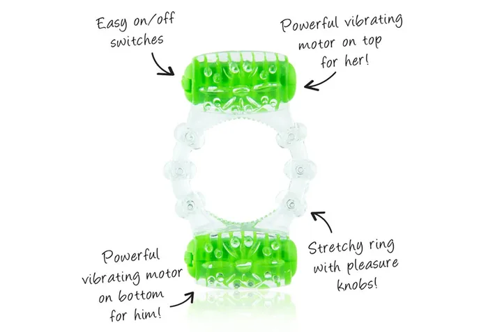 Screaming O ColorPoP Quickie Two-O Vibrating Cock Ring | Couples Screaming O ColorPoP Quickie Two-O Vibrating Cock Ring | Couples