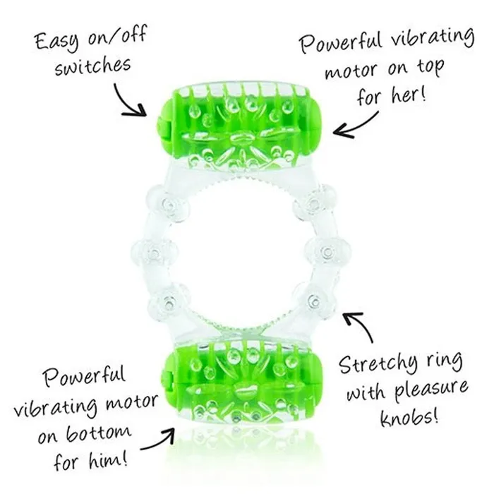 Screaming O ColorPoP Quickie Two-O Vibrating Cock Ring | Couples Screaming O ColorPoP Quickie Two-O Vibrating Cock Ring | Couples
