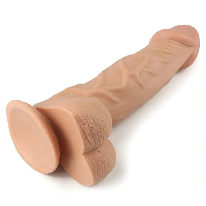 Vibrators | Lovetoy Fallo realisitico con testicoli e ventosa 9'' - Rosa Carne