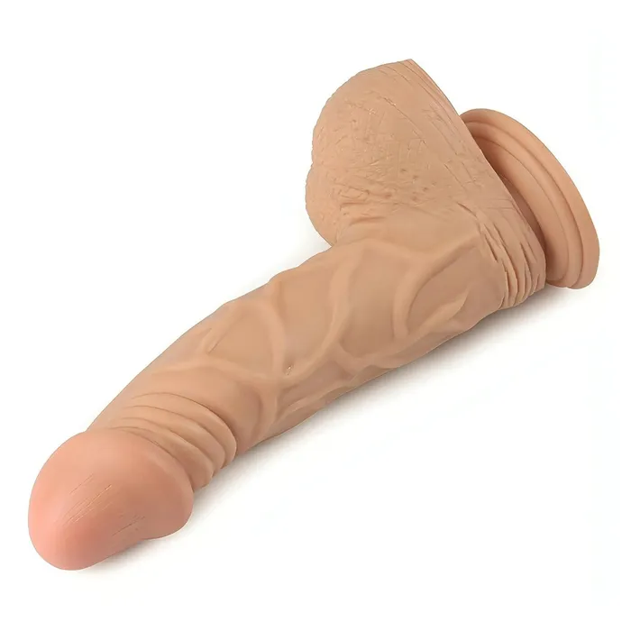 Vibrators | Lovetoy Fallo realisitico con testicoli e ventosa 9'' - Rosa Carne