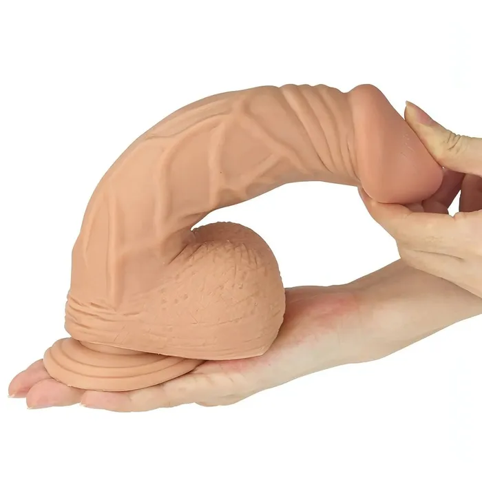 Vibrators | Lovetoy Fallo realisitico con testicoli e ventosa 9'' - Rosa Carne