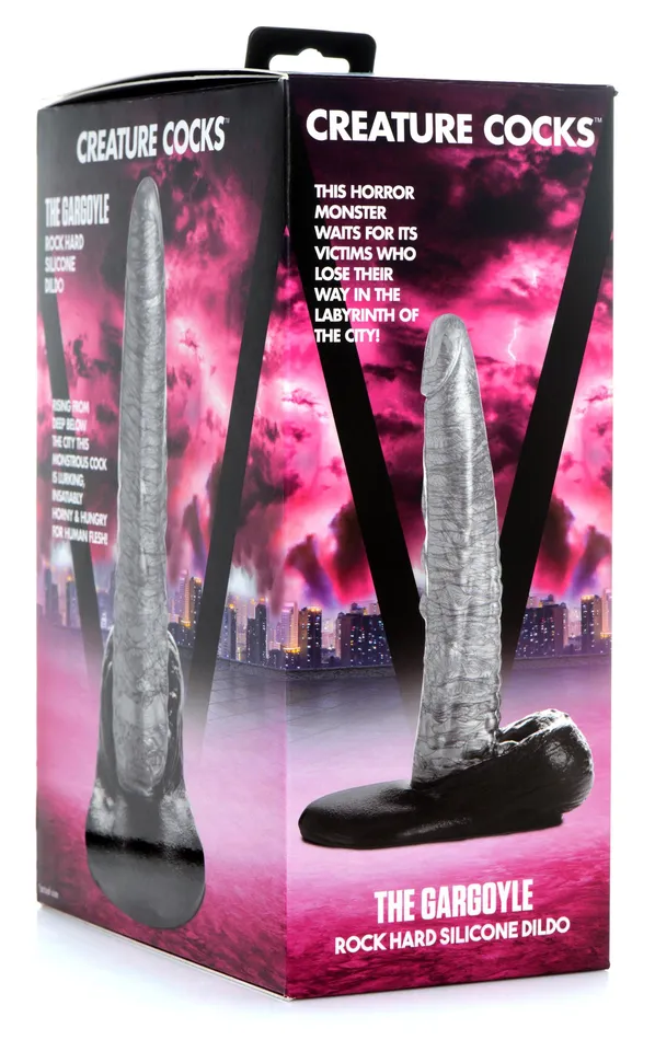 XR PLAY HARD Dildos The Gargoyle Rock Hard Silicone Dildo