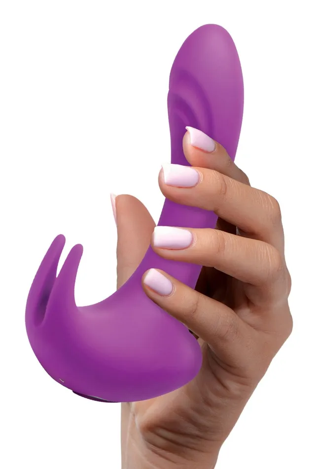 12x Lux Rocker Pulsing and Vibrating G-Spot Rabbit Vibrator - Pink | XR Brands Vibrators