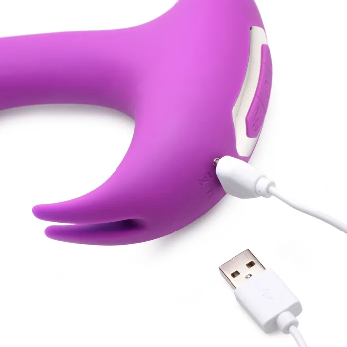 12x Lux Rocker Pulsing and Vibrating G-Spot Rabbit Vibrator - Pink | XR Brands Vibrators