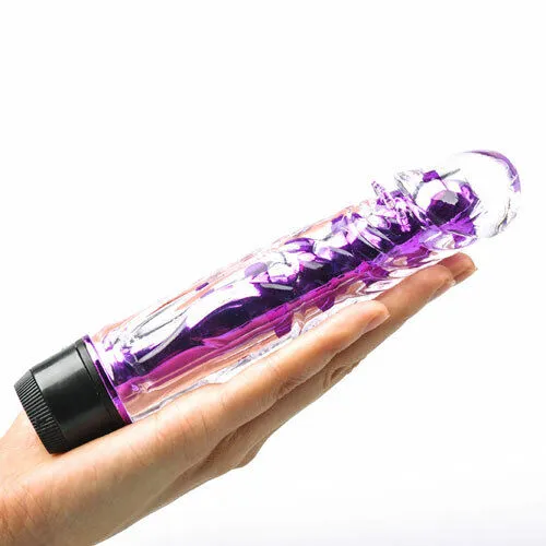 7'' Vibrating Cock Mr Twister Jelly Vibrator & Sleeve Waterproof Dildo Sex Toy | E2B Female Sex Toys