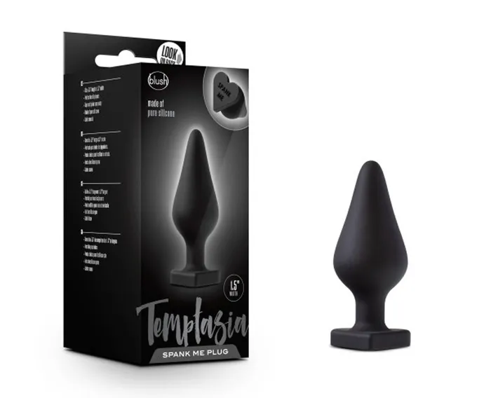 Anal | Blush Novelties Temptasia Spank Me Butt Plug Black