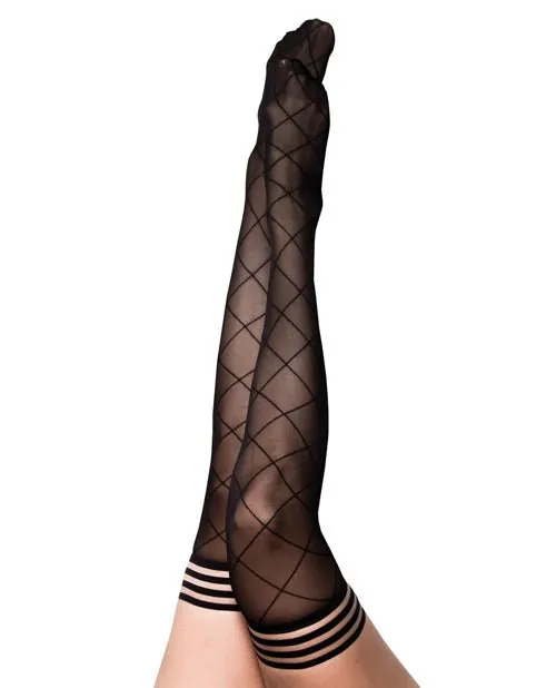 Anal Kixies Anna Diamond Thigh High Size Black
