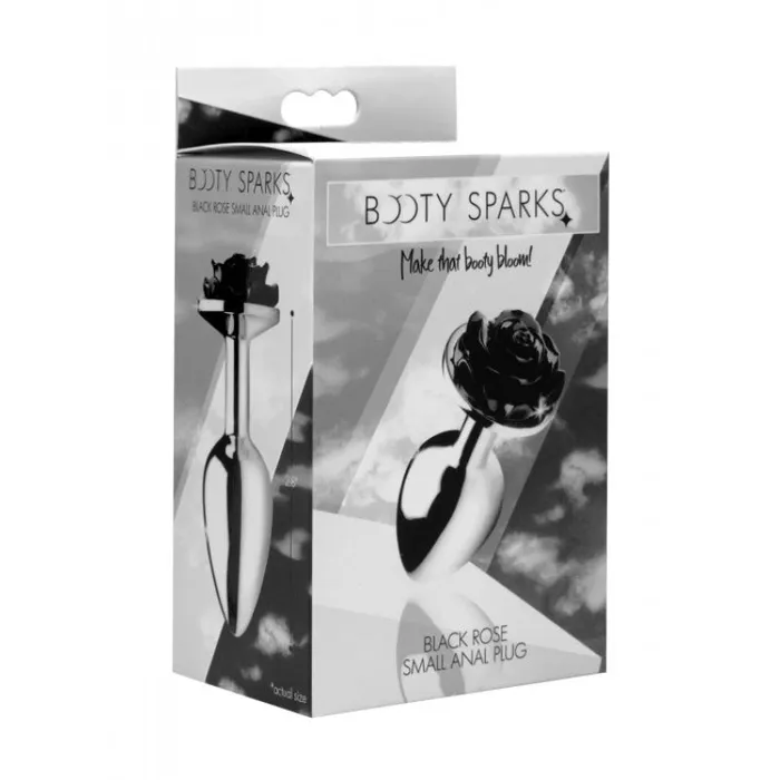 Black Rose Anal Plug Large XR Brands Booty Sparks Anal