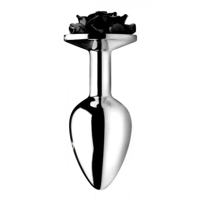 Black Rose Anal Plug - Large | XR Brands Booty Sparks Anal Black Rose Anal Plug - Large | XR Brands Booty Sparks Anal