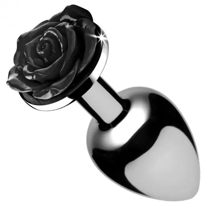 Black Rose Anal Plug - Large | XR Brands Booty Sparks Anal Black Rose Anal Plug - Large | XR Brands Booty Sparks Anal