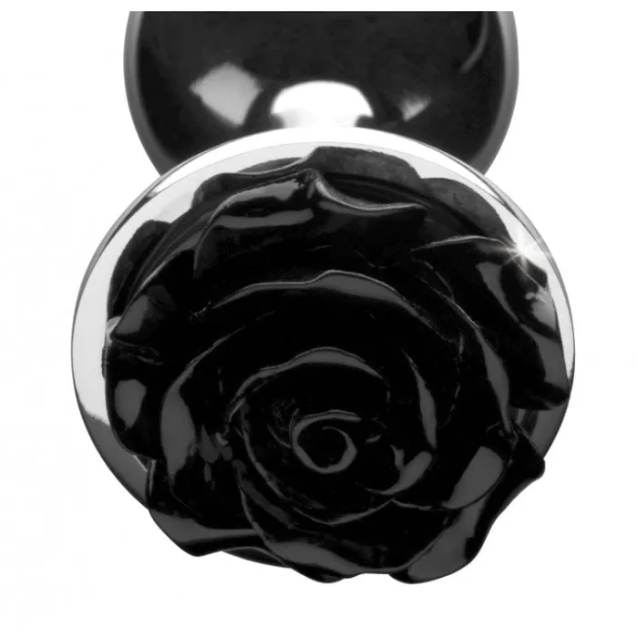 Black Rose Anal Plug - Large | XR Brands Booty Sparks Anal Black Rose Anal Plug - Large | XR Brands Booty Sparks Anal