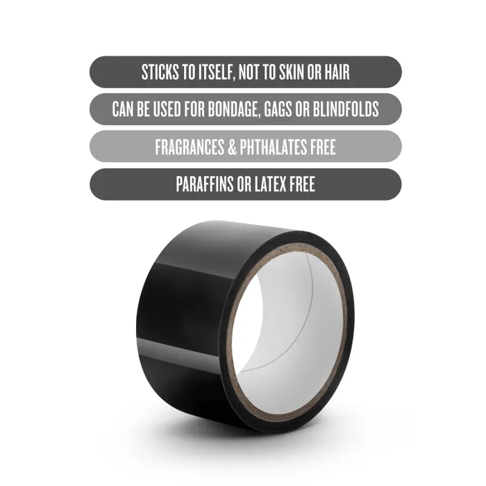 Blush Novelties Temptasia - Bondage Tape - 60 Feet - Black | Anal Blush Novelties Temptasia - Bondage Tape - 60 Feet - Black | Anal