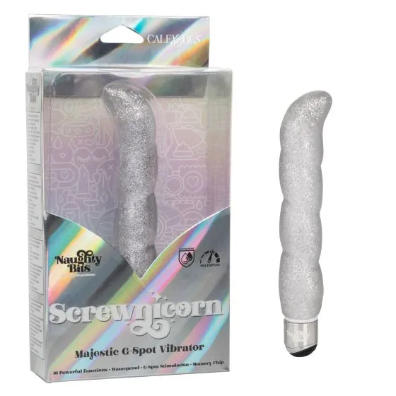 CalExotics Naughty Bits Screwnicorn Majestic GSpot Vibrator Vibrators