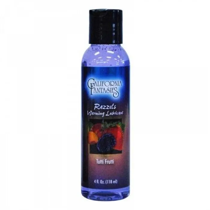 California Fantasies Lubricants Razzels Warming Lubricant Tutti Frutti 4 Oz