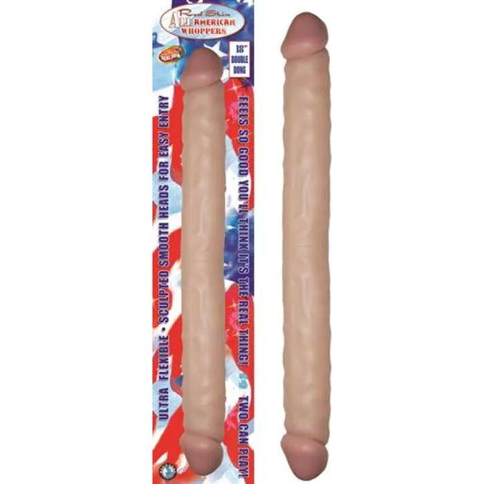 Dildos Nasstoys All American Whopper DoubleDong 18 in Flesh