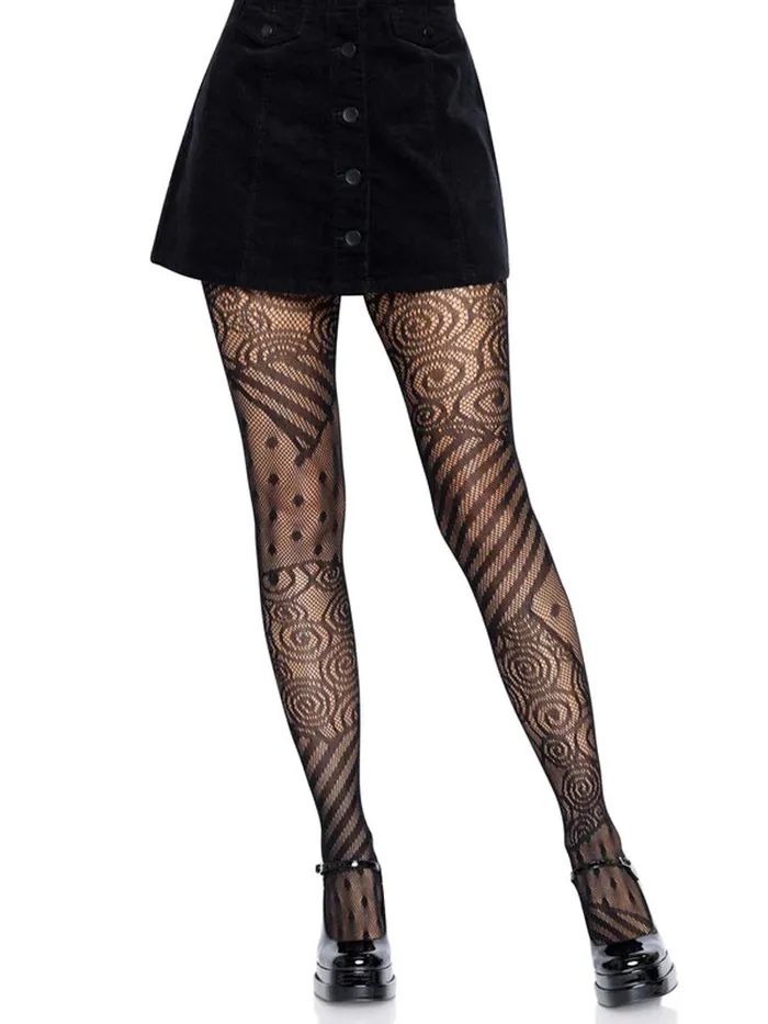 Doll Net Tights One Size Black Leg Avenue Male Sex Toys