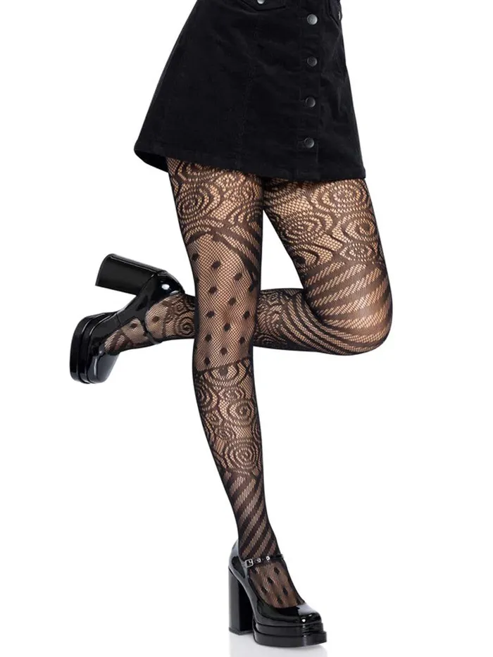 Doll Net Tights - One Size - Black | Leg Avenue Male Sex Toys