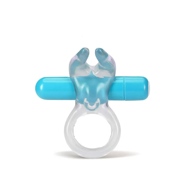 Eden Couples Eden 35 Long Blue Bulls Horns Vibrating Cock Ring