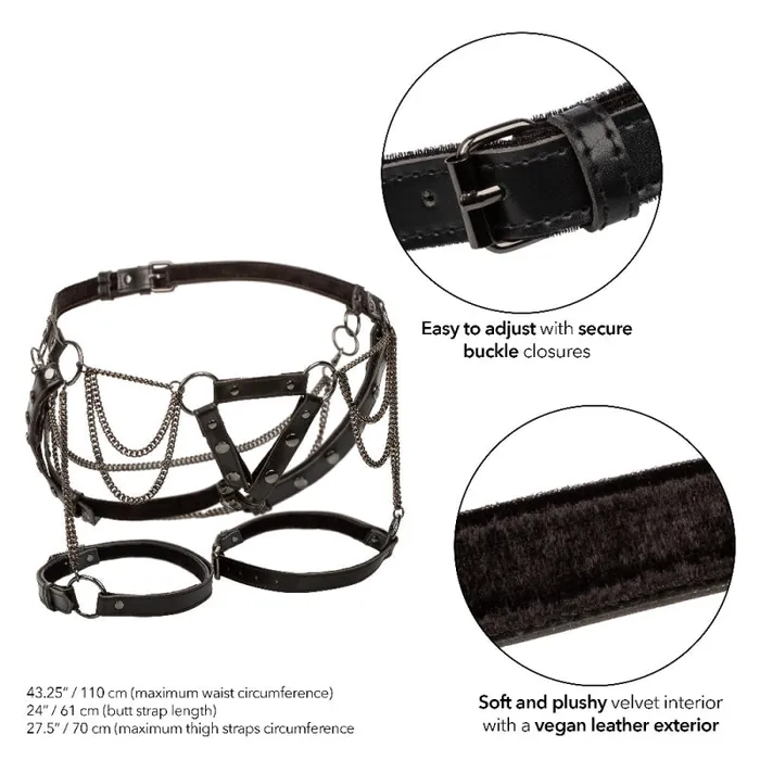 Female Sex Toys | Calexotics Euphoria Collection Thigh Harness With Chains - Black Female Sex Toys | Calexotics Euphoria Collection Thigh Harness With Chains - Black