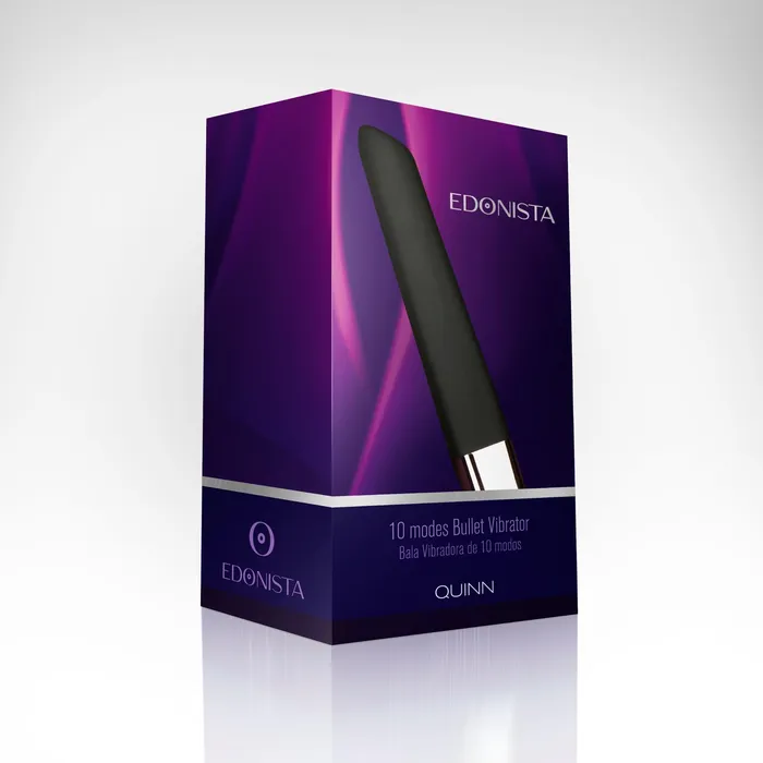 Female Sex Toys | Edonista Ultra Edonista Quinn Silicone Bullet Vibrator Black 10 Modes