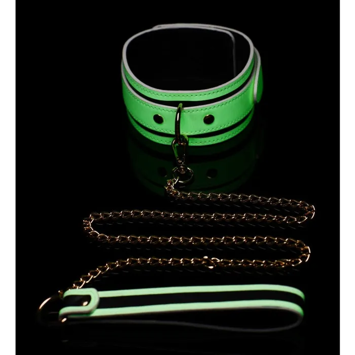 Female Sex Toys | Xr Brands Master Series Kink in the Dark Glowing Collar With Leash Female Sex Toys | Xr Brands Master Series Kink in the Dark Glowing Collar With Leash