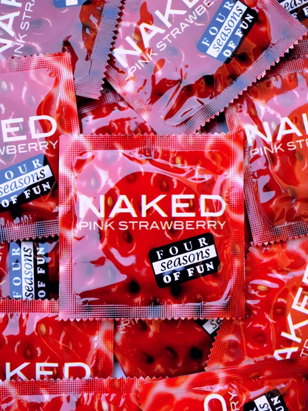 Four Seasons Four Seasons Naked Pink Strawberry 144 Condoms | Vibrators Four Seasons Four Seasons Naked Pink Strawberry 144 Condoms | Vibrators