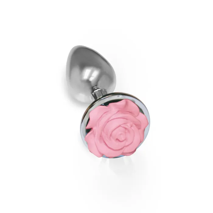 Icon The 9's The Silver Starter Rose Floral Stainless Steel Butt Plug | Anal