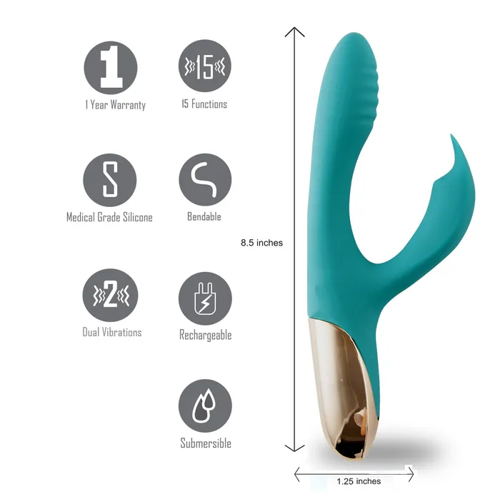 Maia Toys Skyler Silicone Bendable Rabbit Vibrator - | Female Sex Toys Maia Toys Skyler Silicone Bendable Rabbit Vibrator - | Female Sex Toys