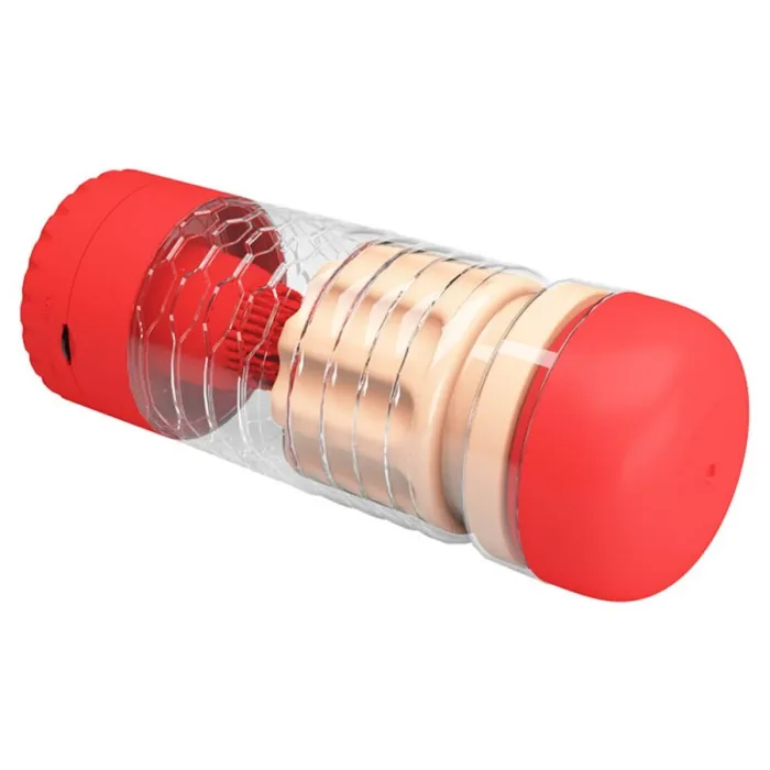 Male Sex Toys | Pretty Love Emily Pussy Masturbator (Red) Stimulation Vibrating Masturbator