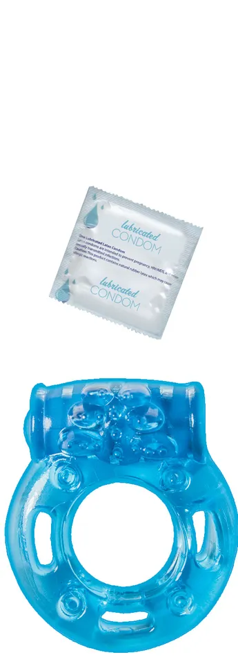 Nasstoys Vibrating Ring Blue Clitoral Pleasure Ring Blue Vibrators