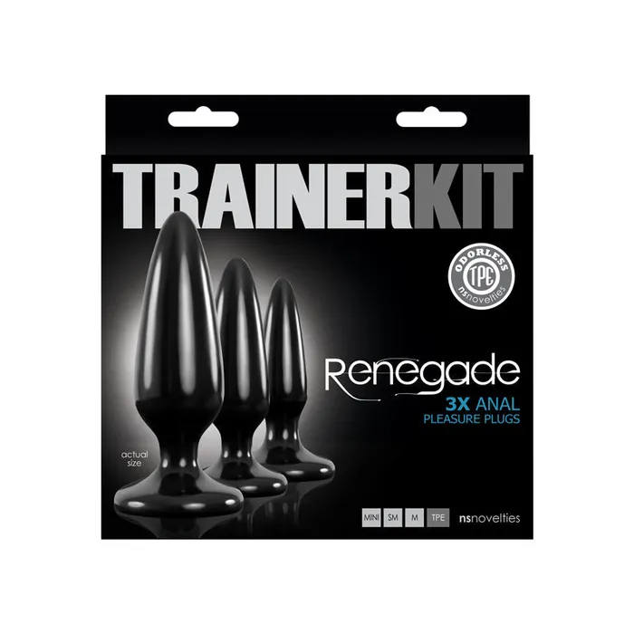 NS Novelties Anal Renegade Pleasure Plug 3pc Trainer Kit