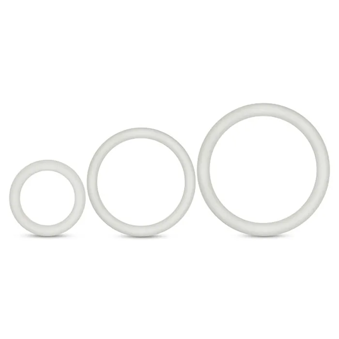 Performance Vs4 Pure Premium Silicone Cockring Set White Blush Anal