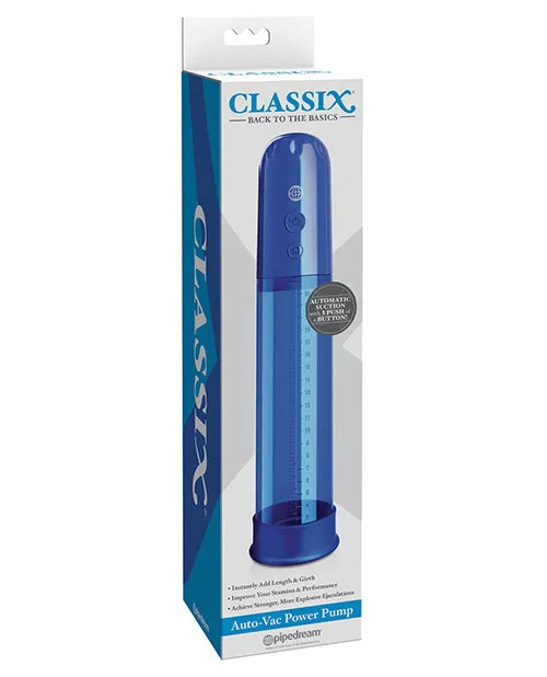 Pipedream Female Sex Toys Classix AutoVac Power Pump Blue