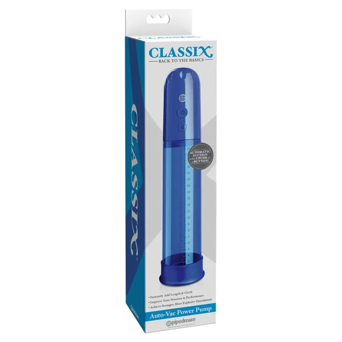 Pipedream Female Sex Toys | Classix Auto-Vac Power Pump - Blue Pipedream Female Sex Toys | Classix Auto-Vac Power Pump - Blue
