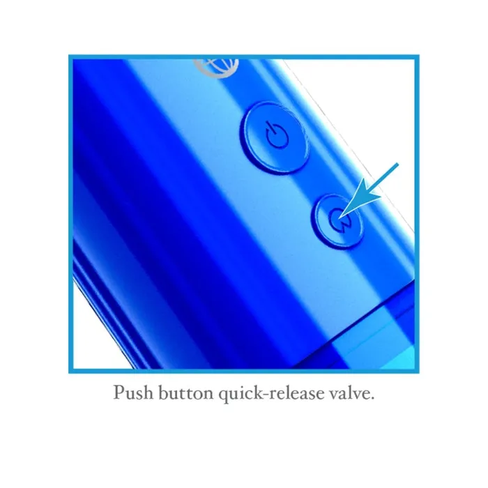 Pipedream Female Sex Toys | Classix Auto-Vac Power Pump - Blue Pipedream Female Sex Toys | Classix Auto-Vac Power Pump - Blue