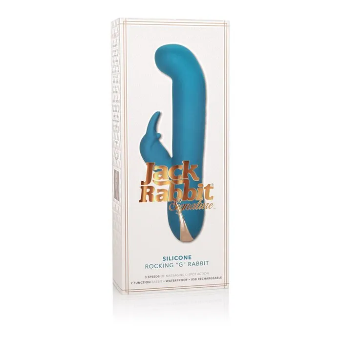 Premium Jack Rabbit Vibrator Silicone Rocking G Rabbit Vibrator | CalExotics Female Sex Toys