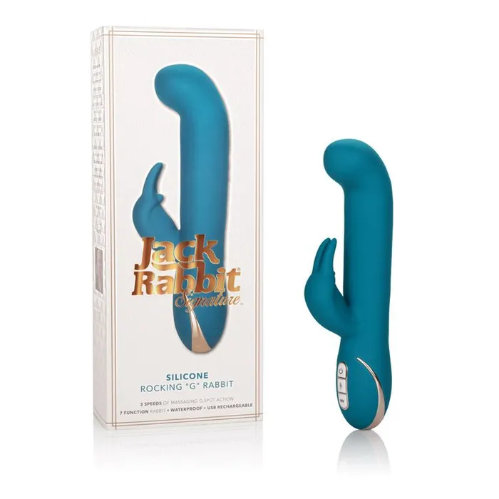 Premium Jack Rabbit Vibrator Silicone Rocking G Rabbit Vibrator | CalExotics Female Sex Toys