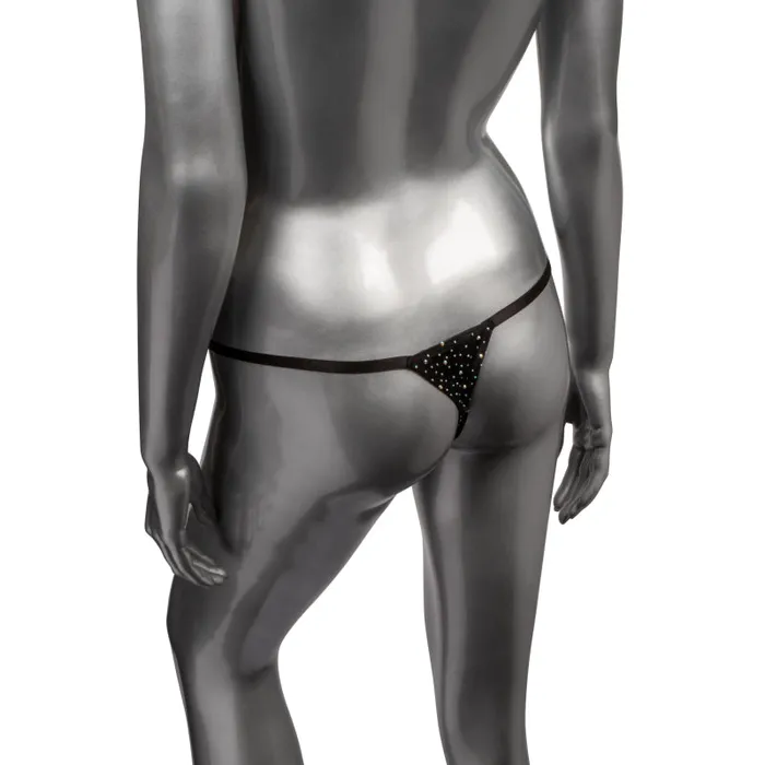 Radiance Plus Size Crotchless Thong Black Calexotics Plus Size